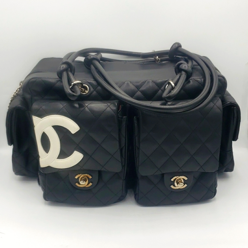 CHANEL BAG SIZE LARGE COLOR BLACK 100% AUTHENTIC USED
